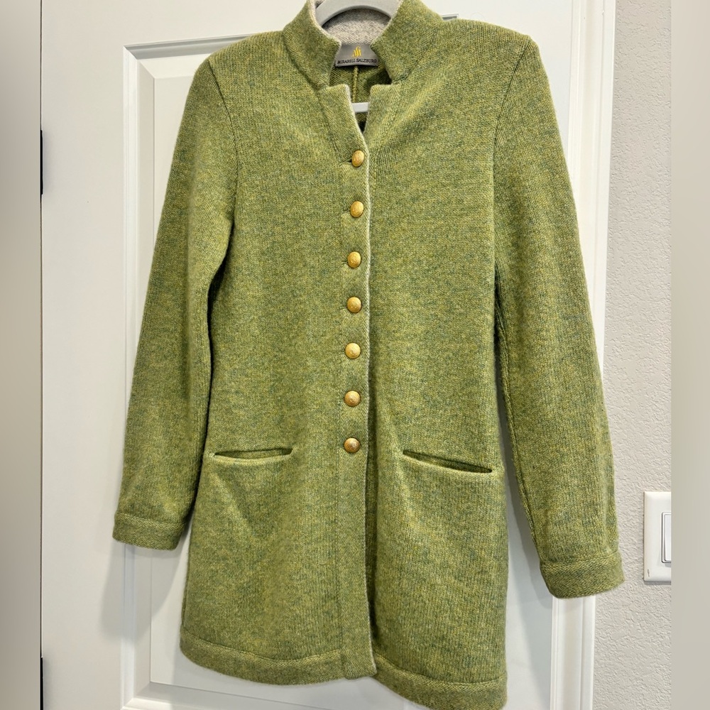Women's Green Wool Coat Mirabell Salzburg